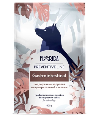 сухой корм для собак "florida preventive line gastrointestinal" (флорида) для поддержания здоровой работы желудочно-кишечного тракта