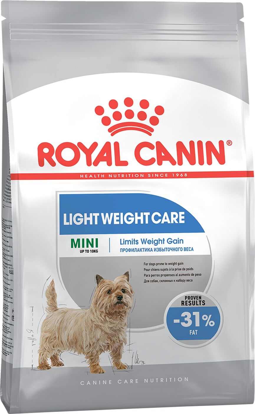 сухой корм royal canin mini light для взрослых собак малых пород, избыточный вес