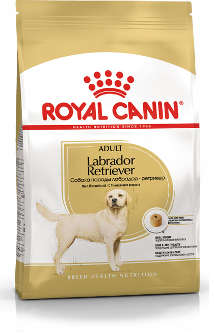 сухой корм royal canin labrador retriever adult для взрослых собак породы лабрадоры и голден-ретриверы