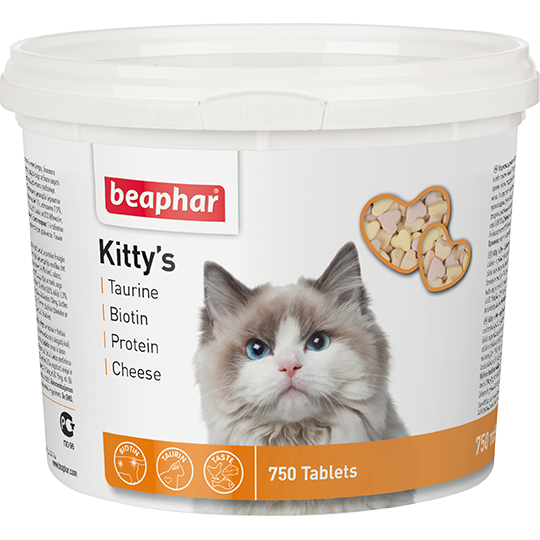 витамины для кошек "beaphar kitty's mix" (беафар китти микс), 1 шт
