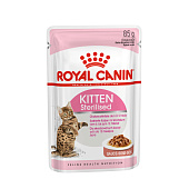 паучи для стерилизованных котят "royal canin kitten sterilised" (роял канин) в желе