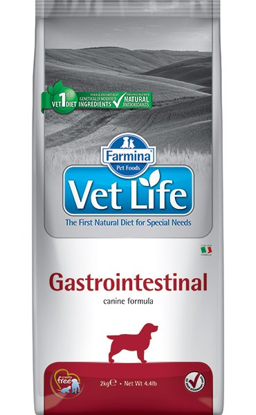 сухой диетический корм для собак при заболеваниях жкт "farmina vet life gastrointestinal" (фармина) с курицей