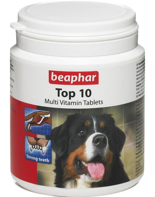 витамины для собак "beaphar top 10" 180 таб