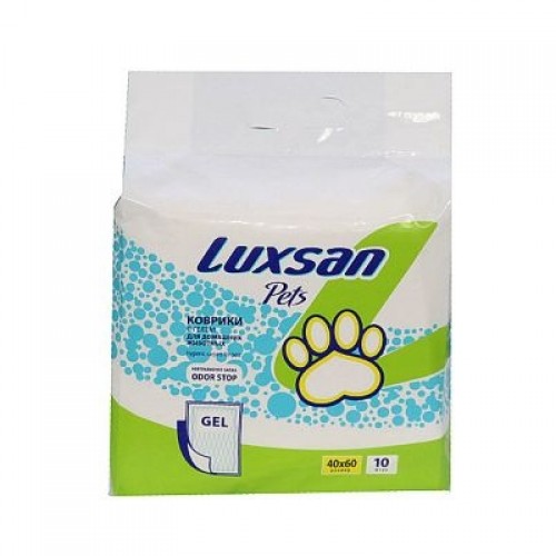luxsan 3.46.010.3 pets gel коврики с гелем для домашних животных 40*60см*10шт