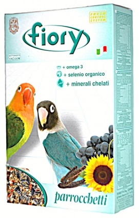 корм для средних попугаев "fiory parrocchetti african" (фиори)