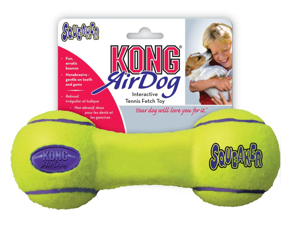 kong игрушка для собак air "гантеля" малая 13 см