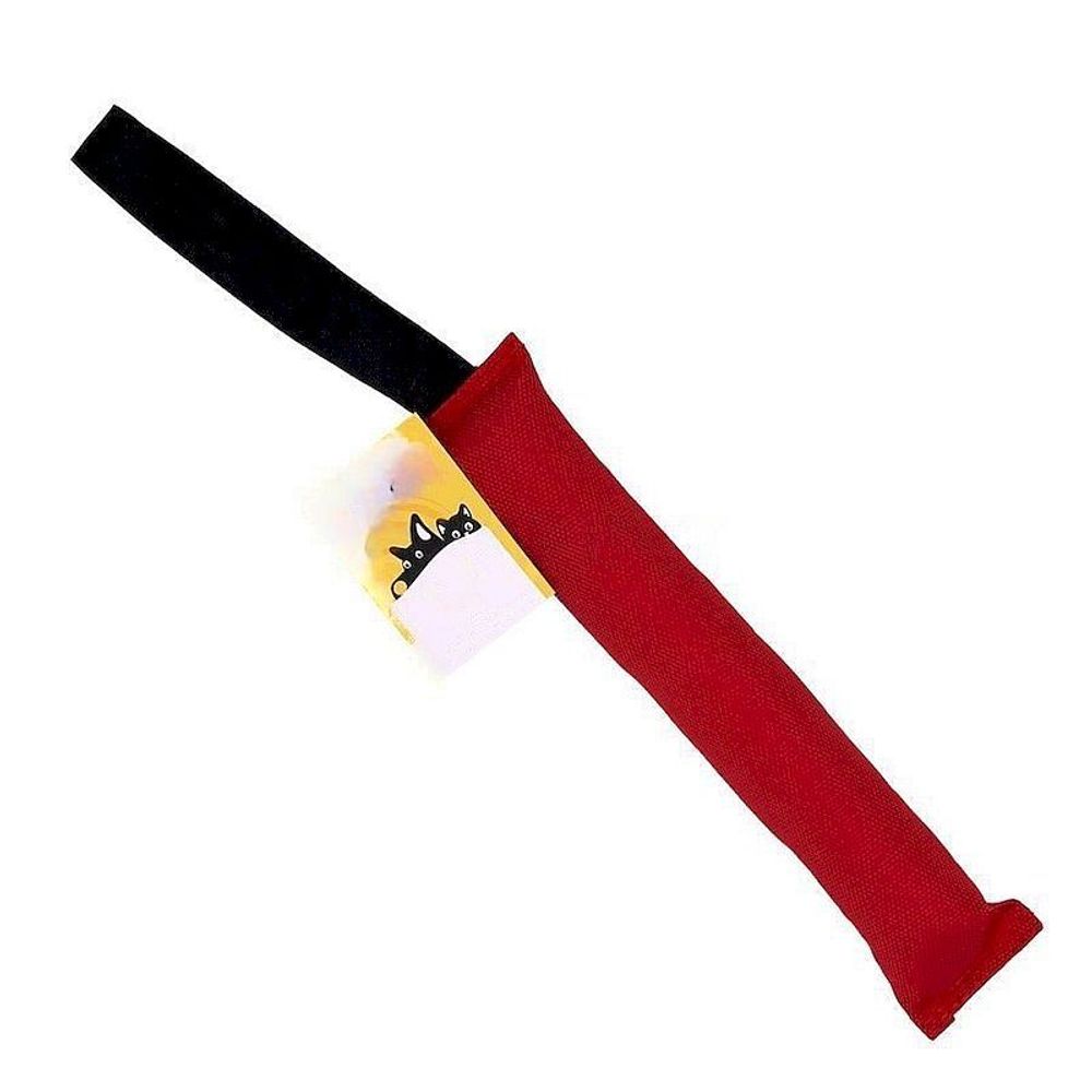 игрушка для собак "моськи-авоськи" тягалка-аппорт, 29 см, цвет красный
