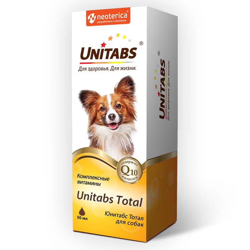 раствор для приема внутрь для собак "unitabs total" (юнитабс), 50 мл