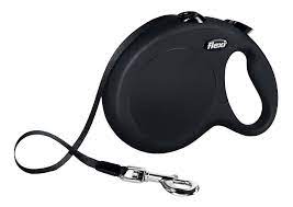 рулетка для животных "flexi new classic s" (флекси) 5 м до 12 кг (трос) черная