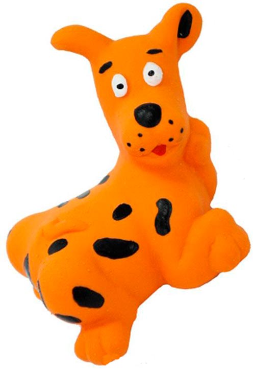 игрушка для собак n1 "собачка", с пищалкой, 10 см