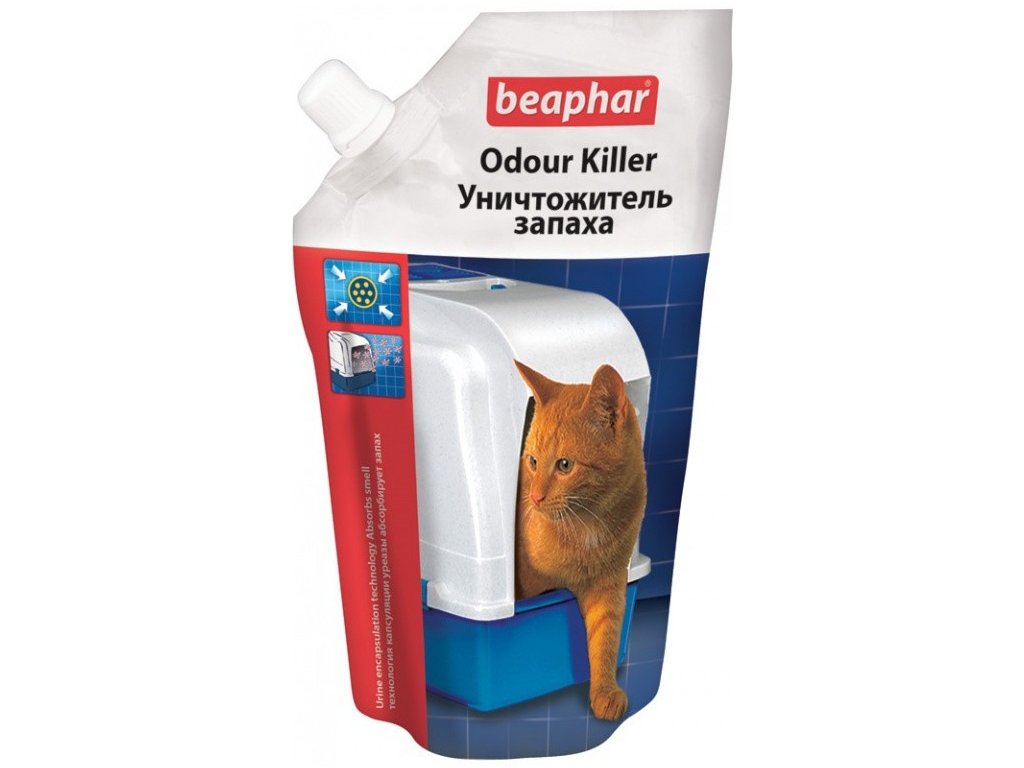 beaphar odour killer уничтожитель запаха для кошачьих туалетов с ароматом орхидеи 400г