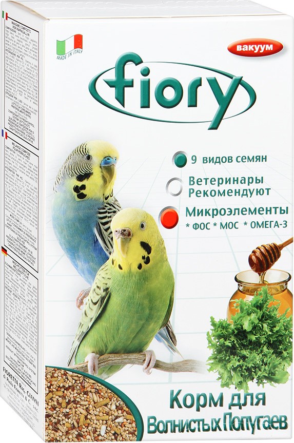 корм для волнистых попугаев "fiory pappagallini" (фиори)