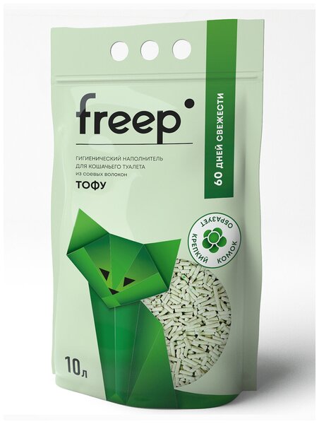 наполнитель тофу соевый "freep"(фрип), зелёный чай