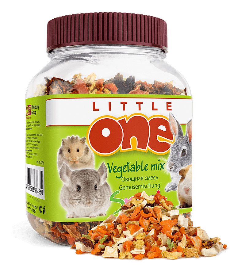 лакомство для всех видов грызунов "little one"(литтл ван) овощная смесь, 150 г