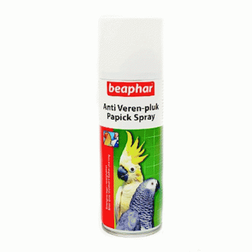 beaphar 11538 papick spray спрей для птиц против выдергивания перьев 200мл