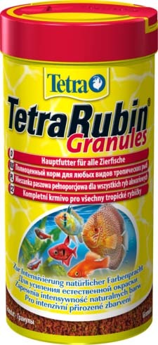 tetrarubin granules корм в гранулах для улучшения окраса всех видов рыб