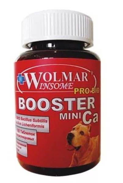 wolmar winsome pro bio booster ca mini, мультикомплекс для собак мелких пород,таблетки, № 180