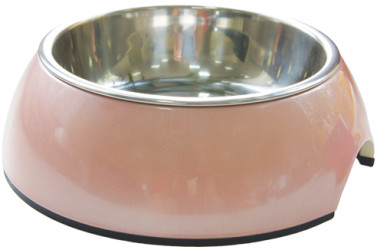 superdesign миска на меламиновой подставке 160 мл розовый перламутр