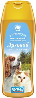 шампунь "луговой" для собак и кошек с экстрактами лекарственных трав и ланолином, 270 мл