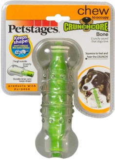 petstages игрушка для собак "хрустящая косточка" резиновая 15 см большая