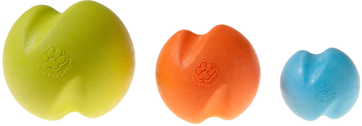zogoflex игрушка для собак мячик jive l 8 см оранжевый