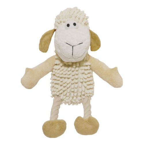 игрушка "овечка natural" мягкая бежевая, 33 см