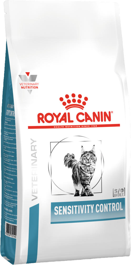 сухой корм royal canin sensitivity control sc27 для взрослых кошек, пищевая аллергия, утка