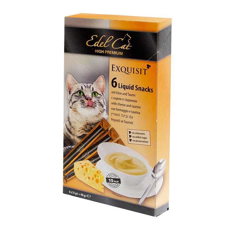 лакомство крем-суп для кошек "edel cat" (эдель кэт) с ягненком и клюквой, 1 шт