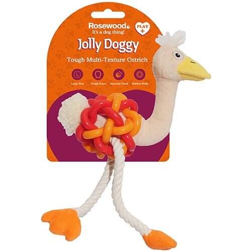 игрушка "страус макси" комбинированная бежево-оранжевый, 30 см