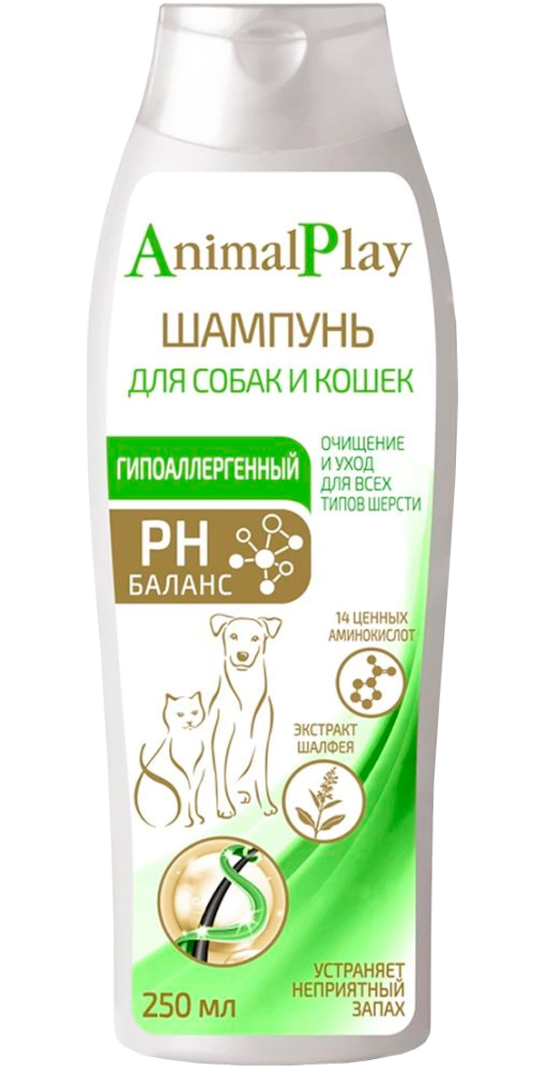 шампунь для собак и кошек "animal рlay" гипоаллергенный
