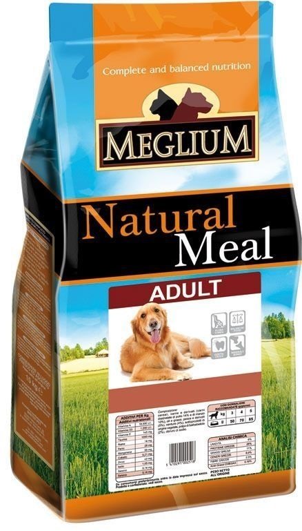 сухой корм для взрослых собак "meglium adult"