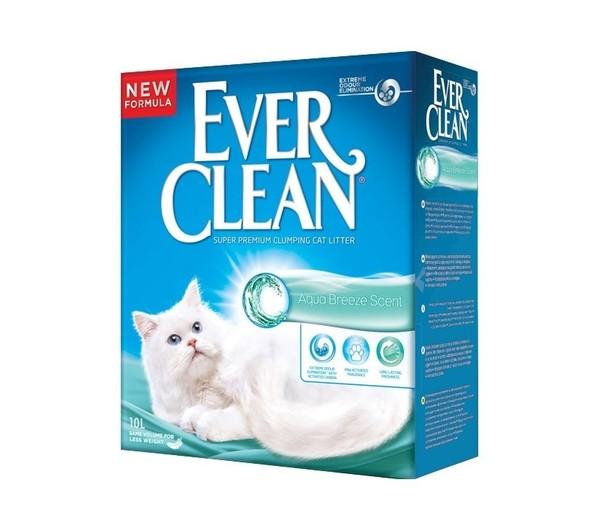 наполнитель для кошачьего туалета "ever clean aqua breeze scent" с ароматом морской свежести