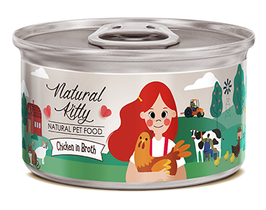 консервы для кошек "pettric natural kitty" (петтрик) курица в бульоне