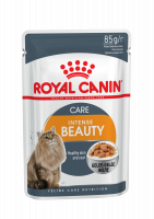 консервы royal canin intense beauty в желе для взрослых кошек