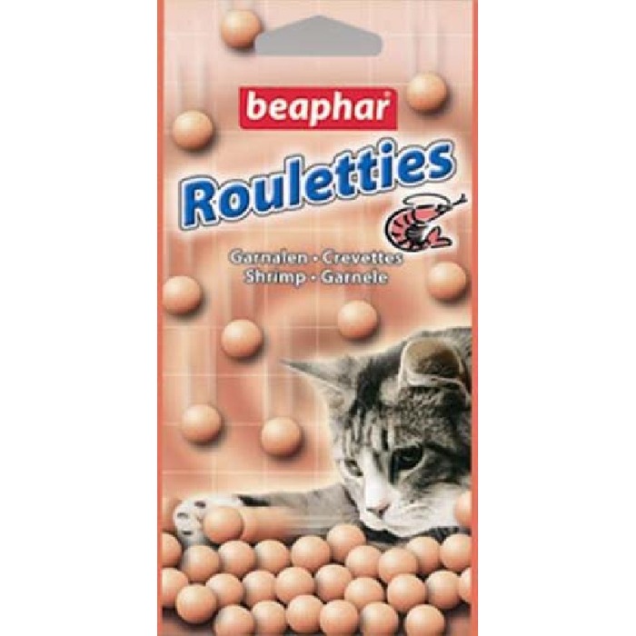 beaphar  лакомство для кошек шарики с креветками 80шт