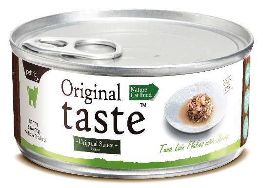 влажный корм для кошек "pettric original taste" (петтрик) тунцом и креветкой в соусе, 70 г