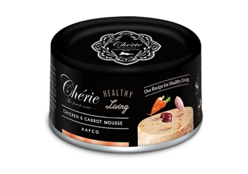влажный корм для кошек "pettric cherie - healthy living" (петтрик) мусс из курицы с морковью, 80 г