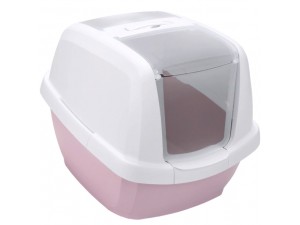 imac био-туалет для кошек maddy 62х49,5х47,5h см, белый/нежно-розовый