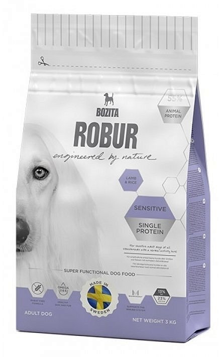 сухой корм bozita robur sensitive single protein lamb&rice для собак с чувствительным пищеварением