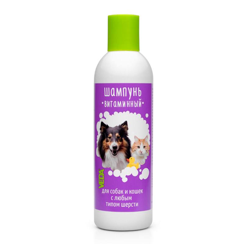витаминный шампунь для собак и кошек "веда"