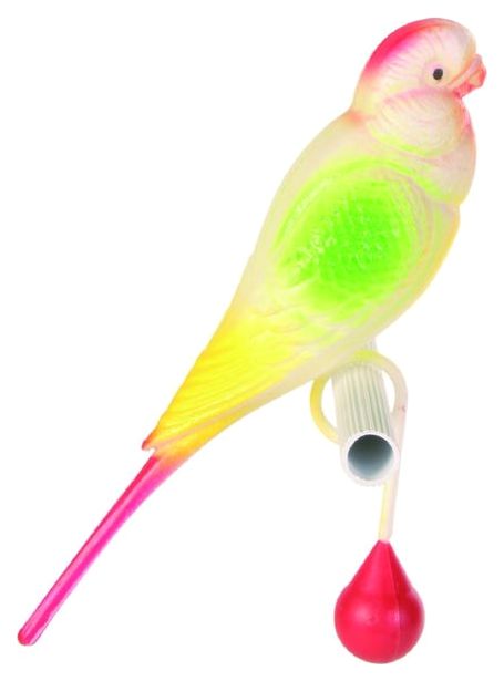 игрушка для птиц "trixie" (трикси) пластмассовый попугай 15 см