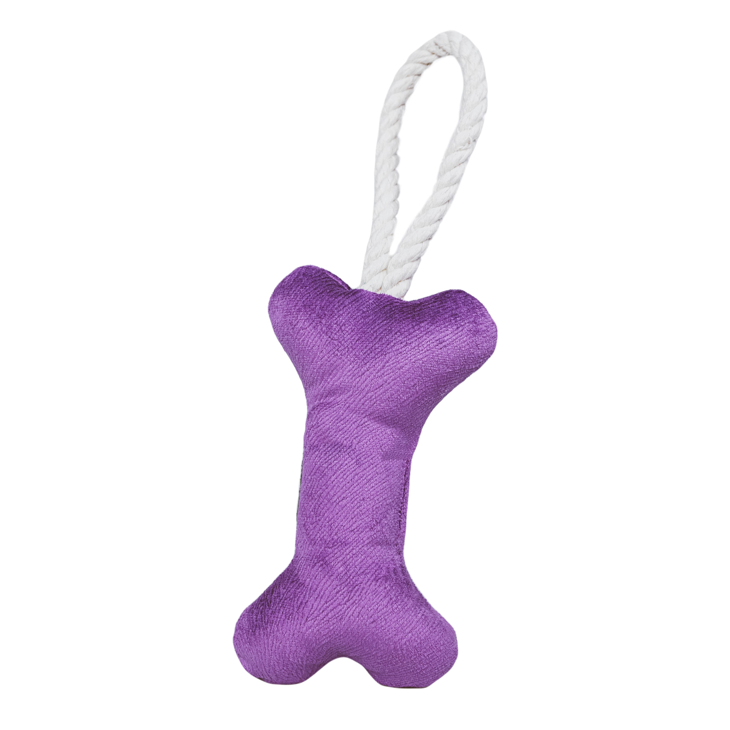 игрушка mr.kranch для собак мелких и средних пород косточка с канатом 31х9х4см, фиолетовая