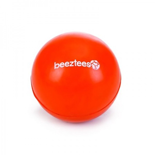 beeztees игрушка для собак мяч , литая резина, оранжевый 6,5см