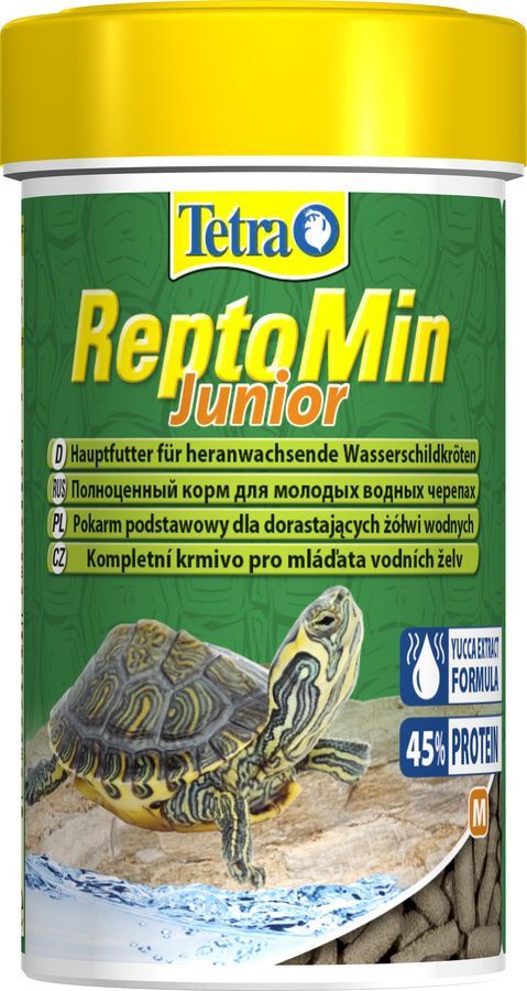 tetra reptomin junior  корм в виде палочек для молодых водных черепах