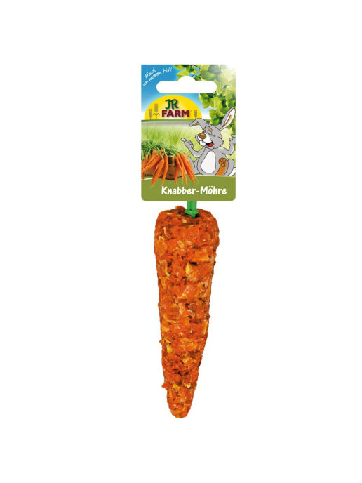 лакомство для грызунов "jr farm" морковка на подвеске (60г)