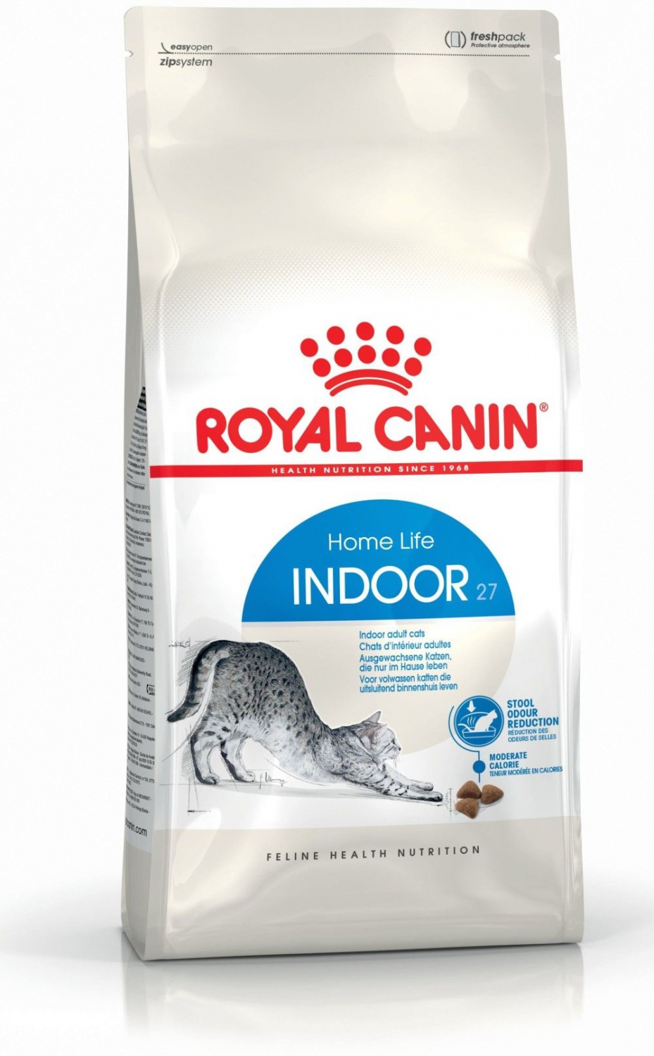 сухой корм royal canin indoor 27 для взрослых кошек, для живущих в помещении