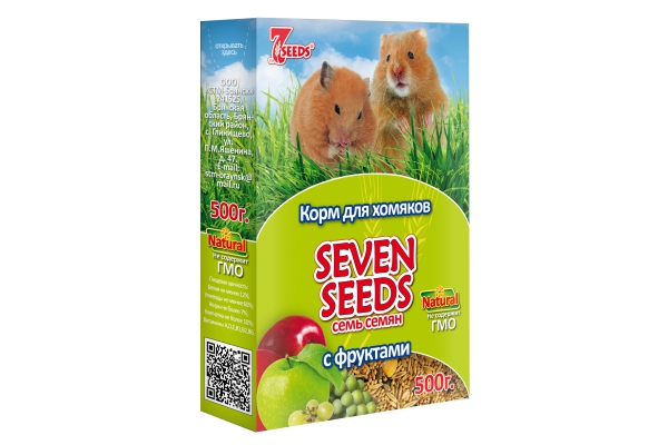 корм для хомяков "seven seeds special" (7 семян) с фруктами