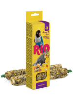 лакомство для средних попугаев "rio" (рио) палочки с мёдом и орехами, 2х75 г