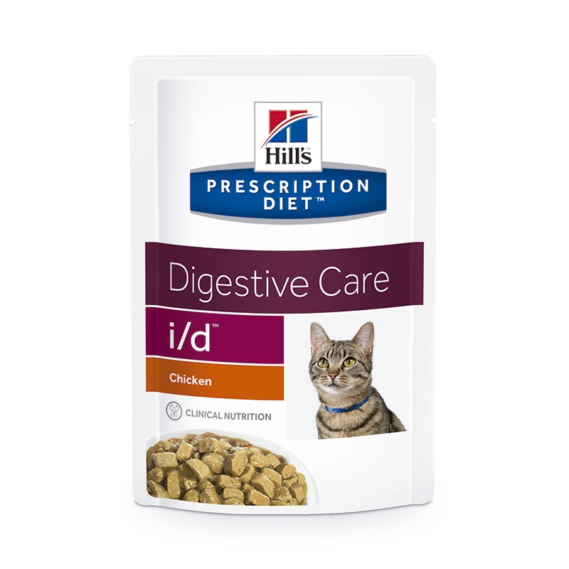 паучи для кошек "hill's feline i/d gastrointestinal health" (хиллс гастроинтестинал ай/ди) с курицей