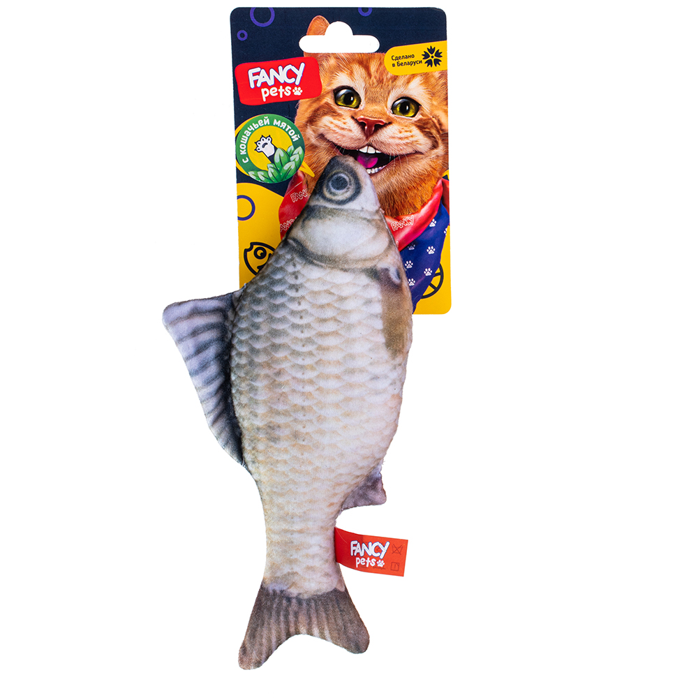 игрушка для кошек "fancy pets" (фэнси петс) рыба 21 см